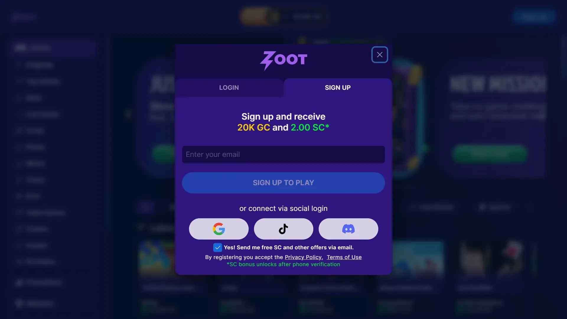 Sign Up